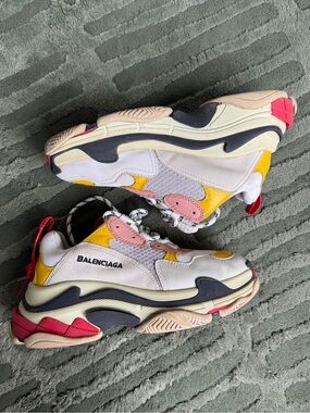 Balenciaga Triple S Cream Yellow Red (Women's)